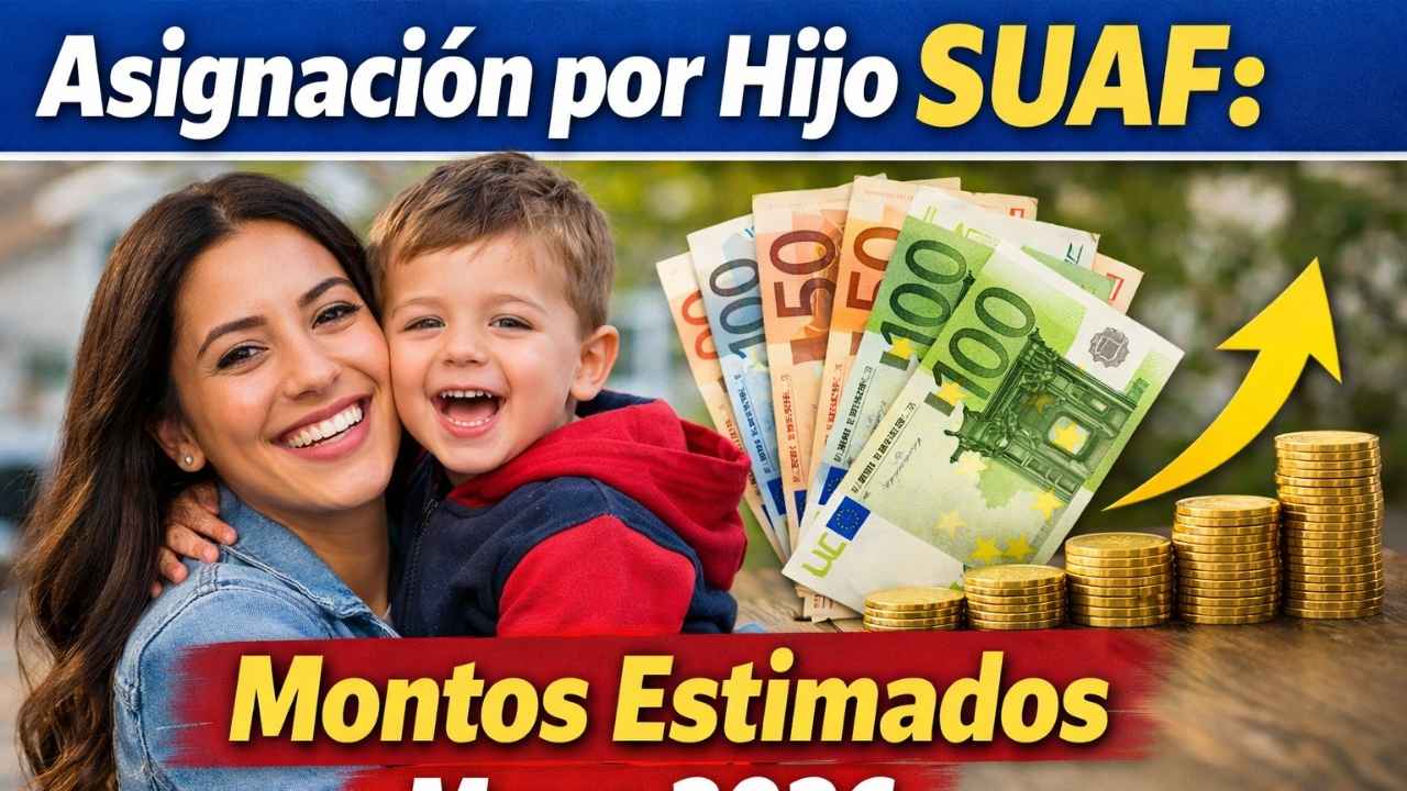 Asignación por Hijo SUAF: Montos Estimados Mayo 2026