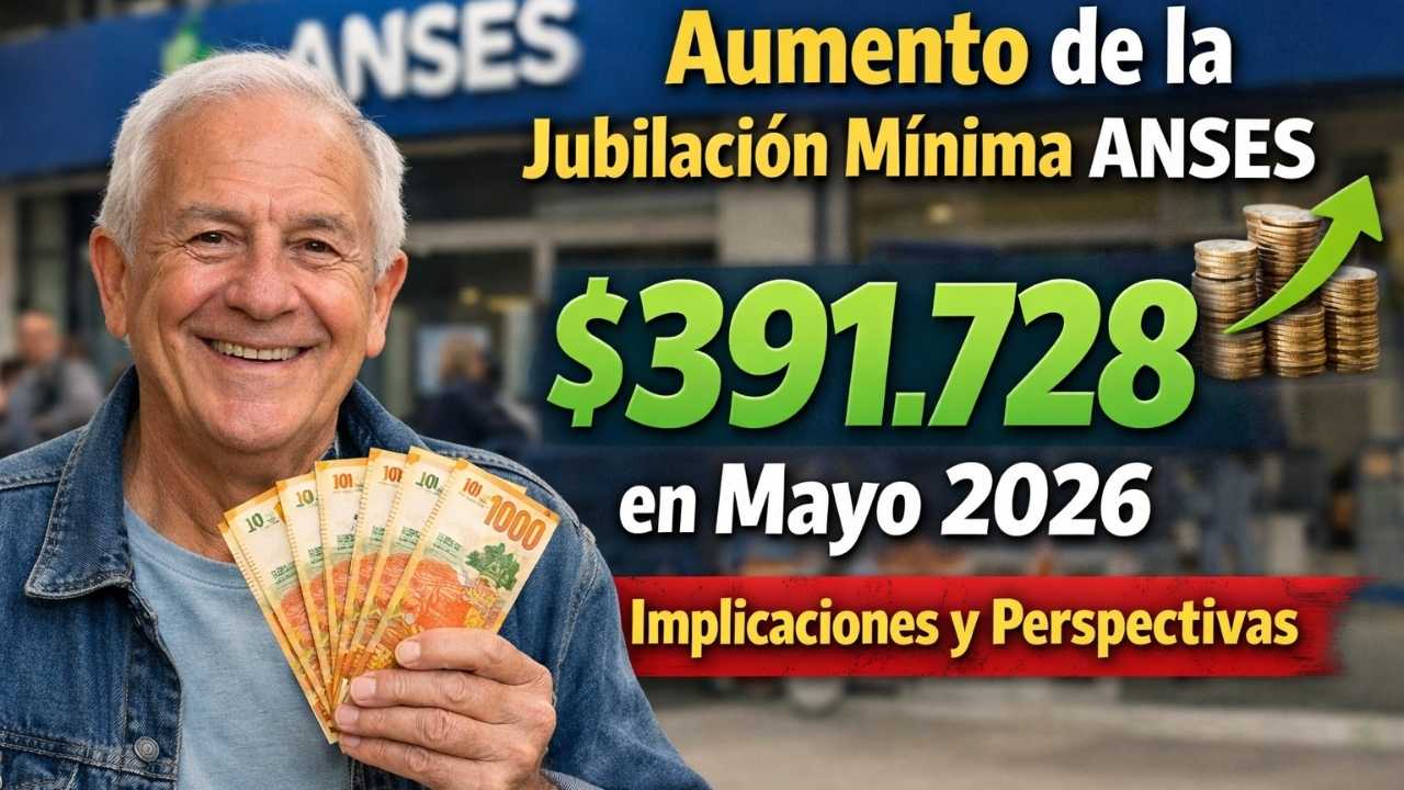 Aumento de la Jubilación Mínima ANSES a $391.728 en Mayo 2026: Implicaciones y Perspectivas