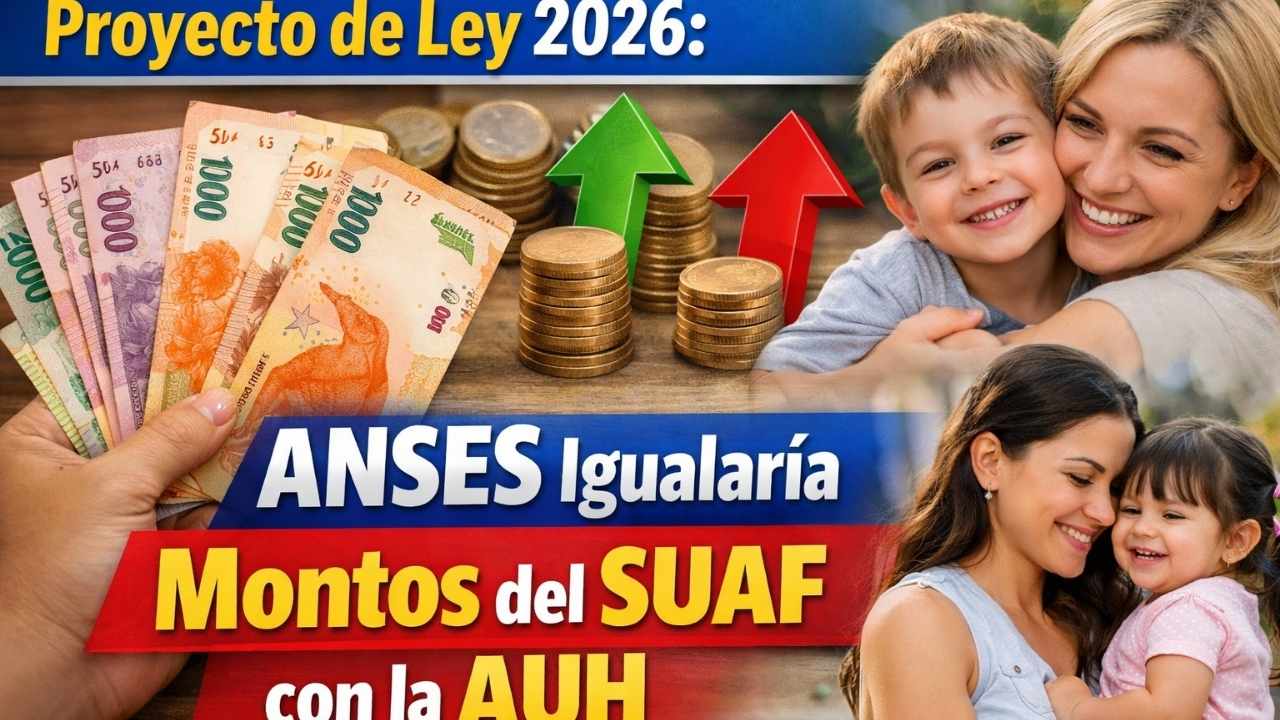 Proyecto de Ley 2026: ANSES Igualaría Montos del SUAF con la AUH