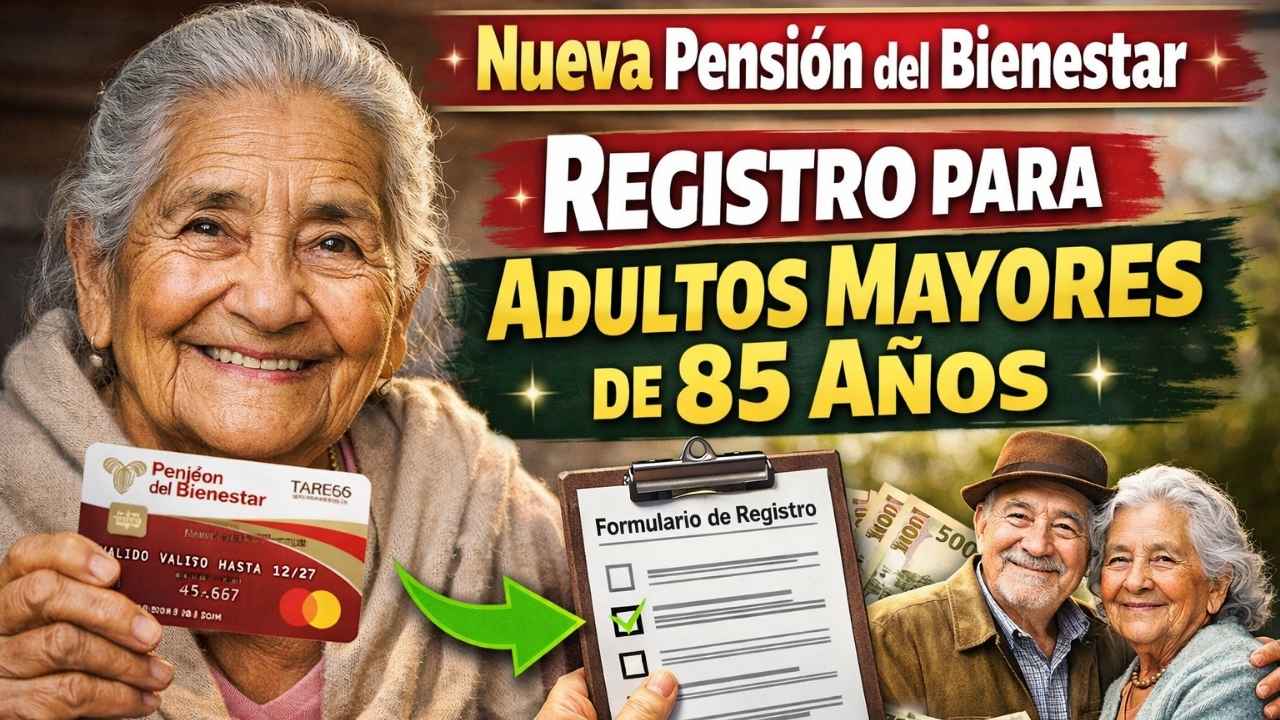 Nueva Pensión del Bienestar: Registro para Adultos Mayores de 85 Años