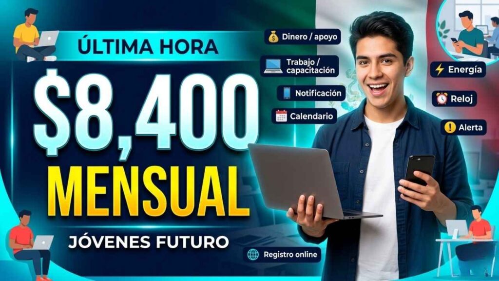 Jóvenes Construyendo el Futuro: $8,400 mensuales, quién aplica y cuándo llega el pago en primavera