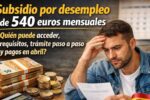 Subsidio por desempleo de 540 euros mensuales: quién puede acceder, requisitos, trámite paso a paso y pagos en abril