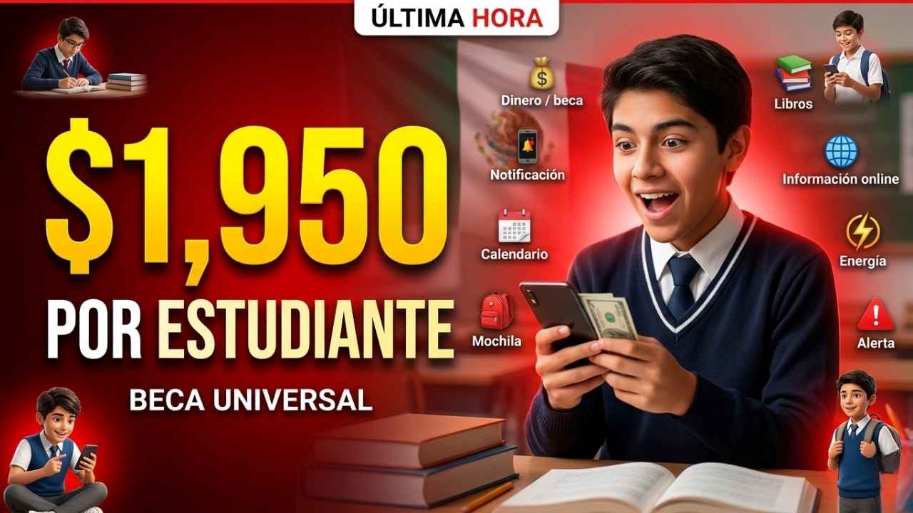 Beca Universal Benito Juárez $1,950 por estudiante, pasos de registro y depósitos confirmados en abril