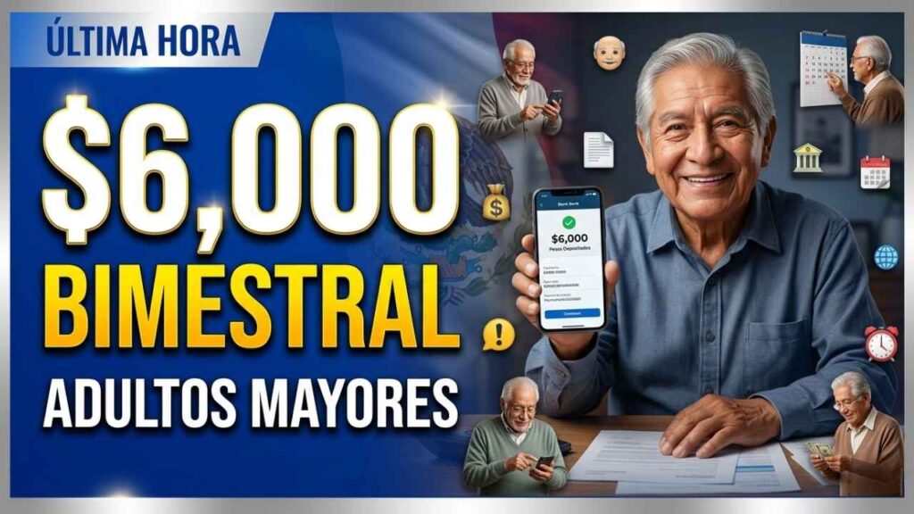 Refuerzo económico para adultos mayores $6,000 bimestrales, quién lo recibe y cuándo llega el pago