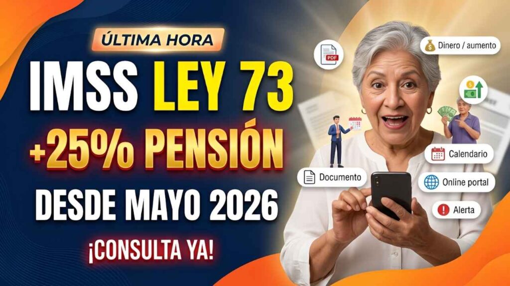 IMSS Ley 73: aumenta tu pensión 25% desde mayo 2026