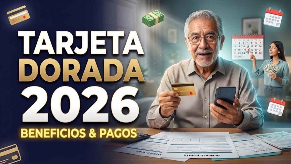 Tarjeta Dorada Bienestar 2026: beneficios, registro y pagos para adultos mayores