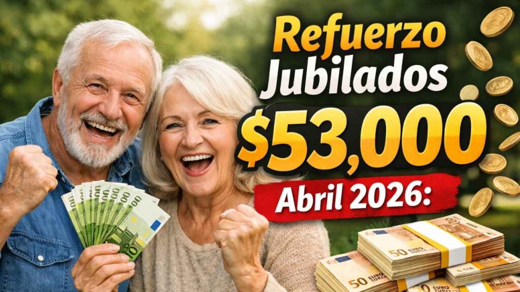 Refuerzo jubilados $53,000 abril 2026: condiciones claras, trámite en ANSES y día de acreditación