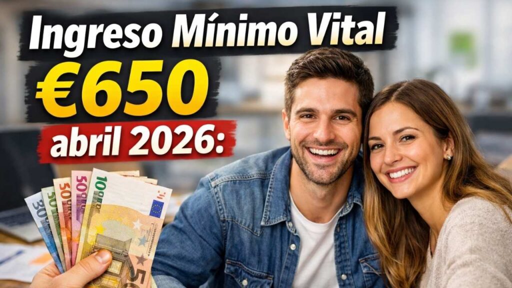 Ingreso Mínimo Vital €650 abril 2026: hogares vulnerables, requisitos y fecha de ingreso bancario