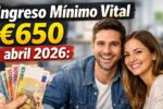 Ingreso Mínimo Vital €650 abril 2026: hogares vulnerables, requisitos y fecha de ingreso bancario