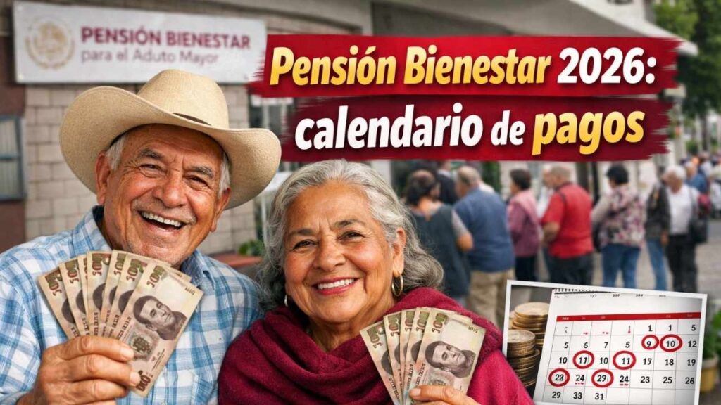 Pensión Bienestar 2026: calendario de pagos para adultos mayores