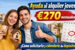 Ayuda al alquiler joven €270 mensuales, cómo solicitarla y calendario de depósitos primavera 2026